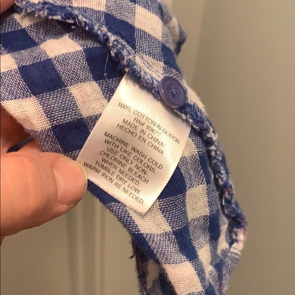 Allen B plaid flannel button up - Picture 4 of 7